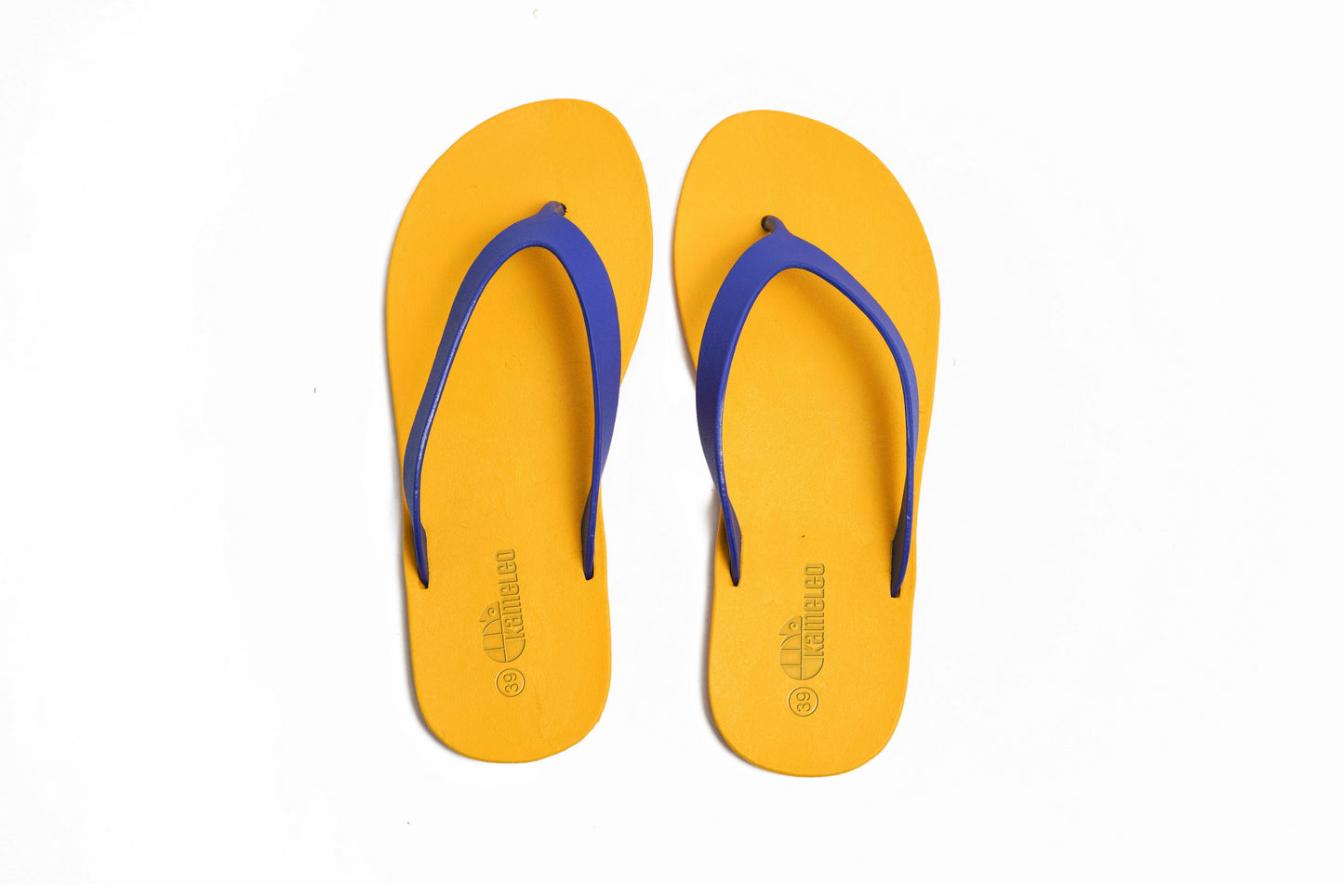 Flippy Yellow Sole Blue Strap