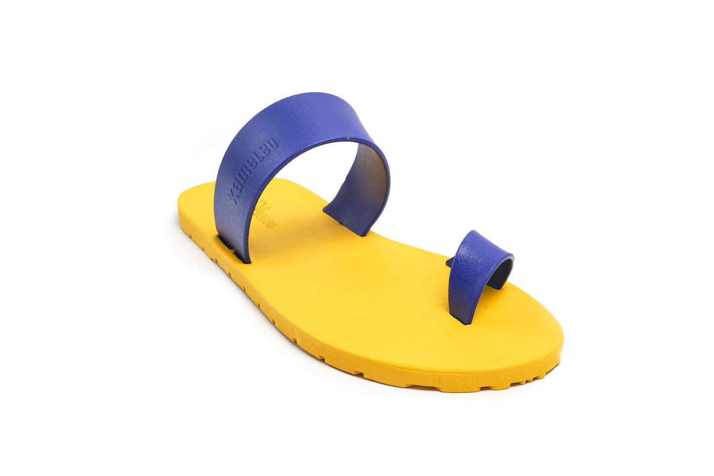Pop Thumb Yellow Sole Blue Strap