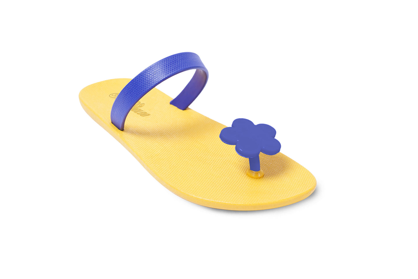 Poppi Flora Yellow Sole Blue Strap