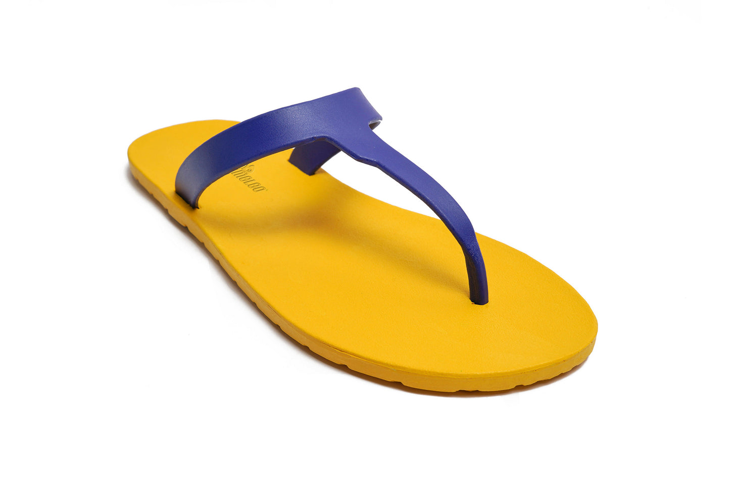 Thongs Yellow Sole Blue Strap