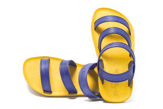 Twin Plus Yellow Sole Blue Strap