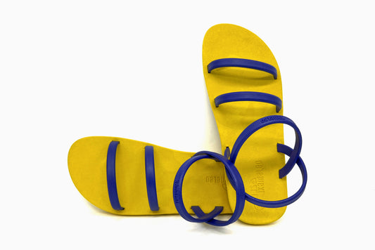 Twin Slim Yellow Sole Blue Strap