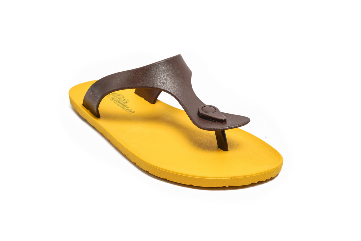 Candy Yellow Sole Brown Strap