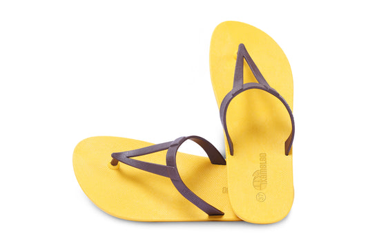 Eiffel Yellow Sole Brown Strap