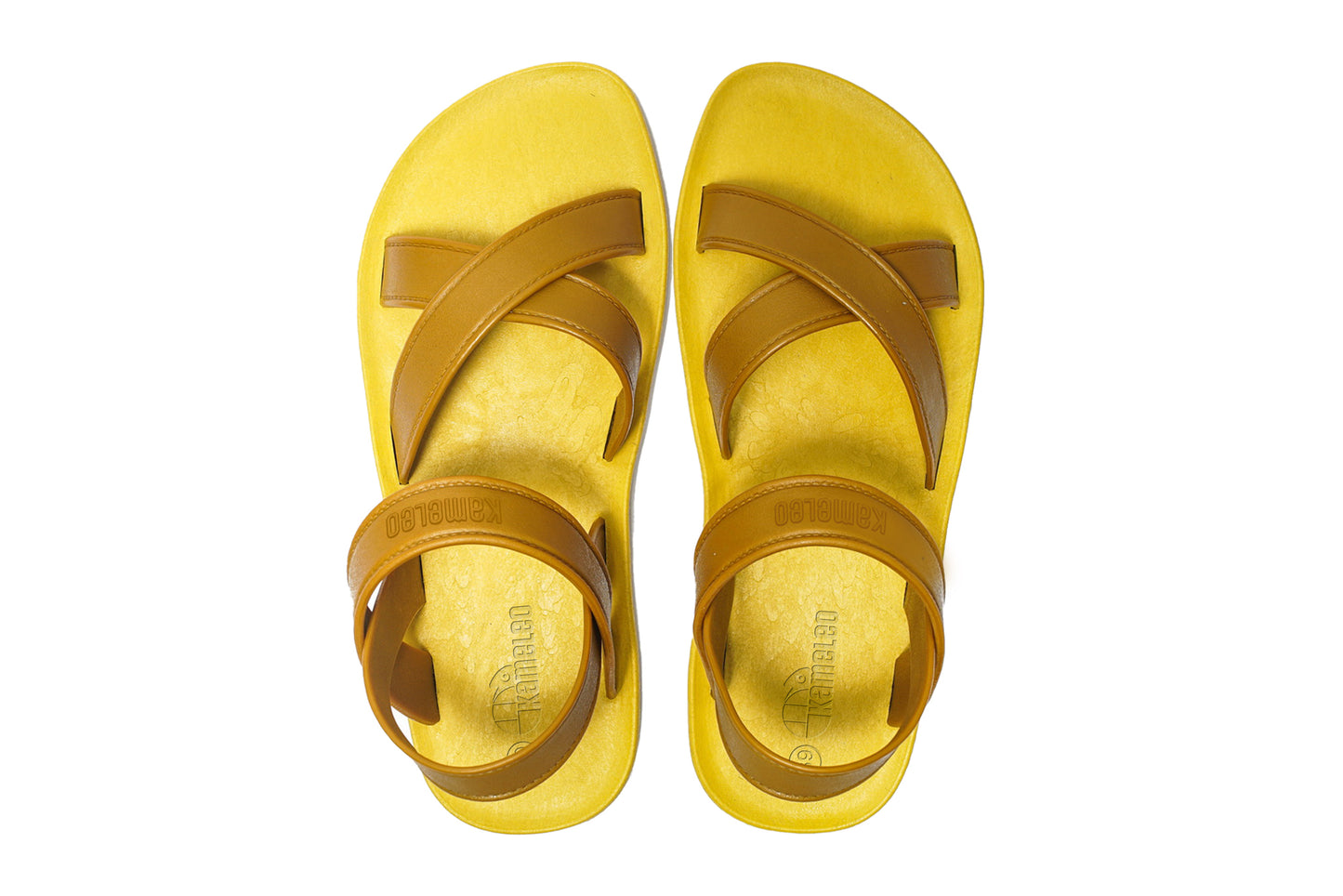 Cross Plus Yellow Sole Caramel Strap