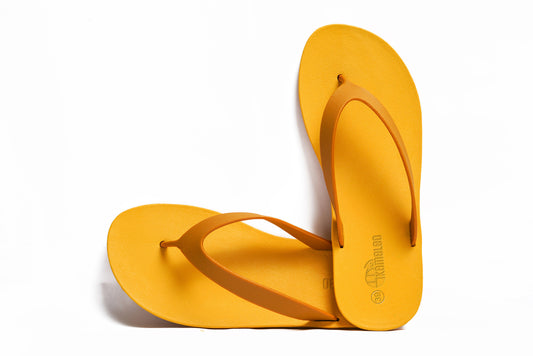 Flippy Yellow Sole Caramel Strap
