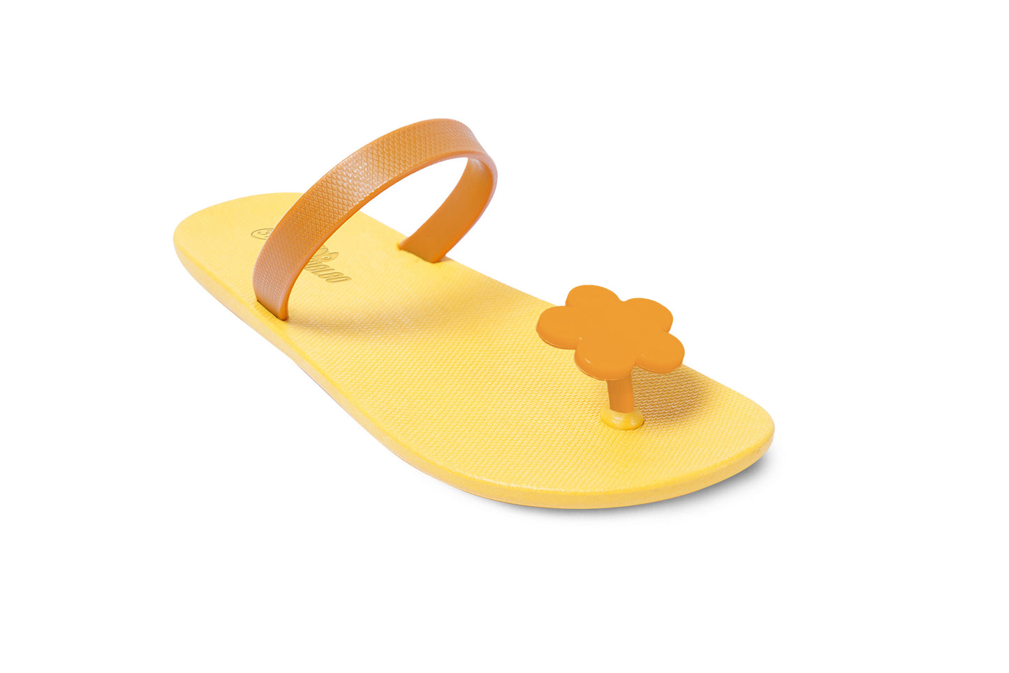 Poppi Flora Yellow Sole Caramel Strap