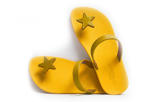 Poppi Star Yellow Sole Caramel Strap