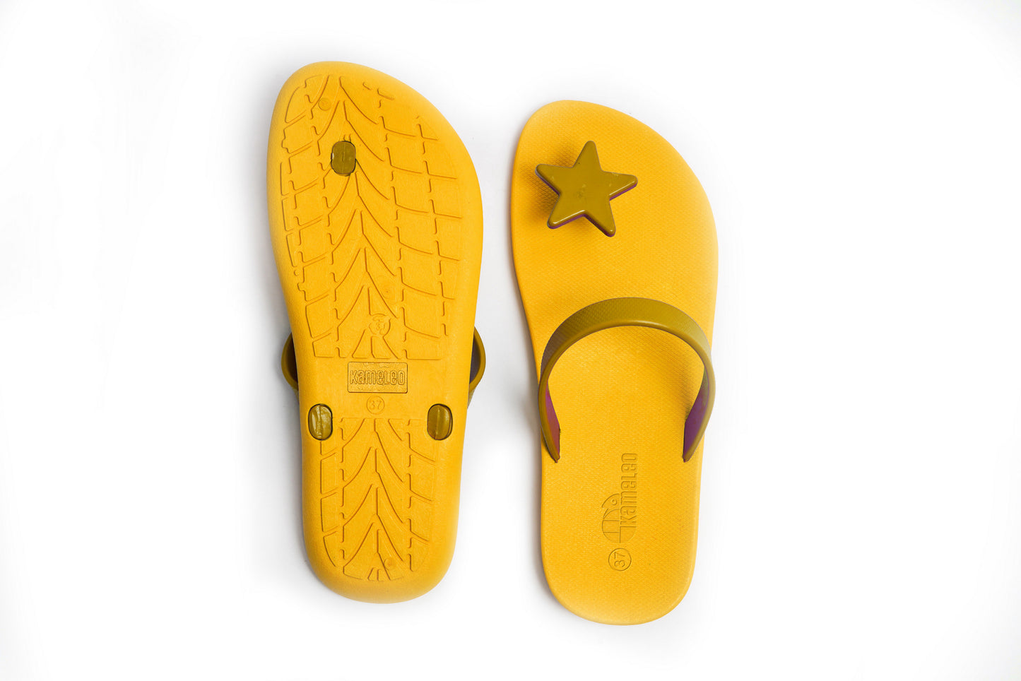 Poppi Star Yellow Sole Caramel Strap