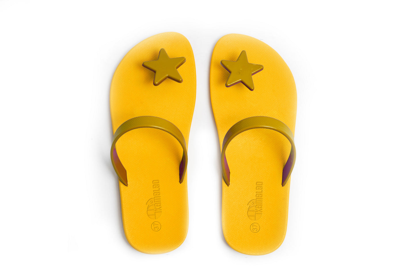 Poppi Star Yellow Sole Caramel Strap