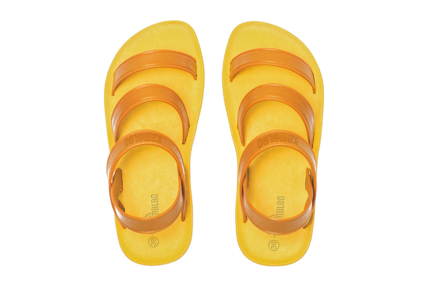 Twin Plus Yellow Sole Caramel Strap