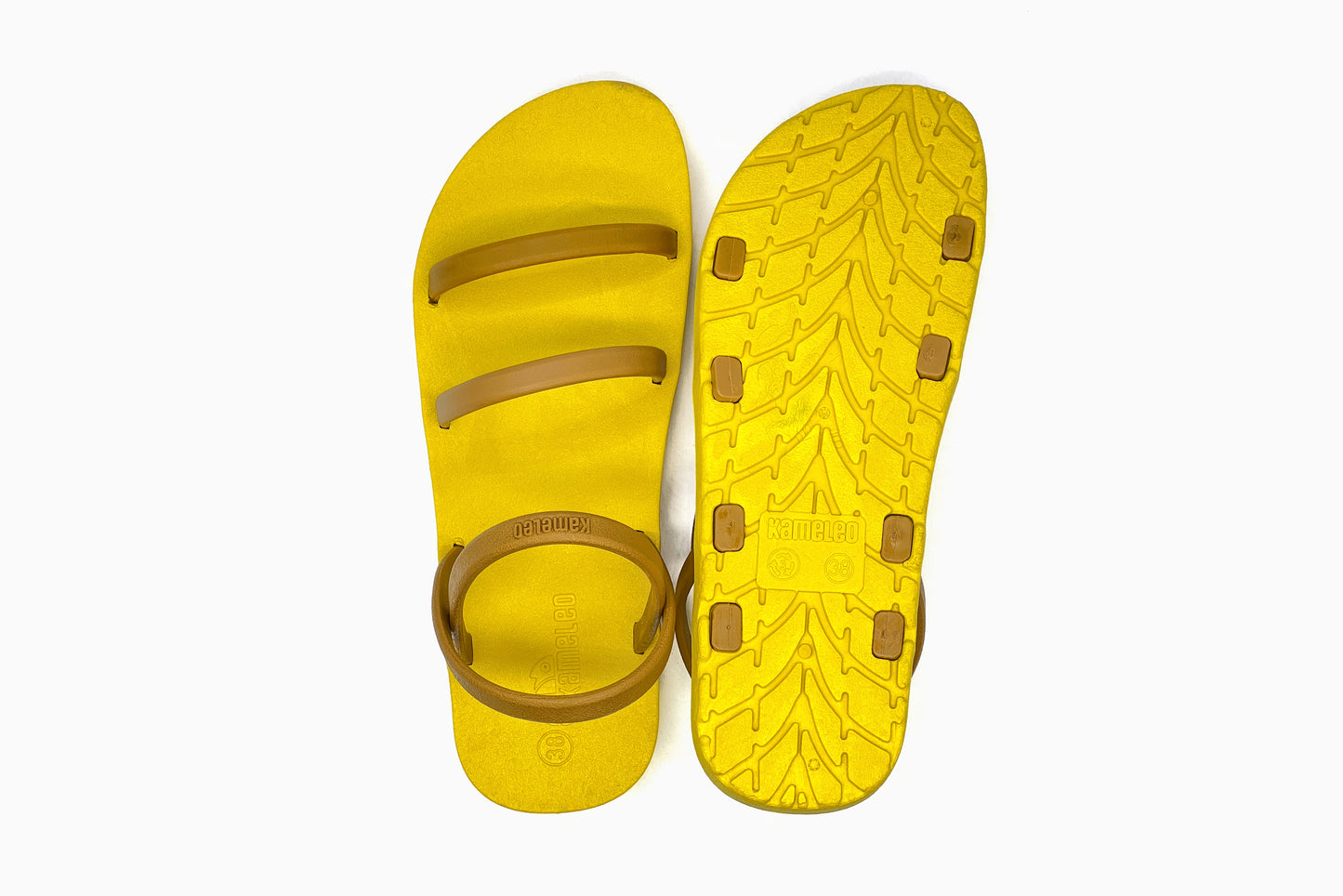 Twin Slim Yellow Sole Caramel Strap