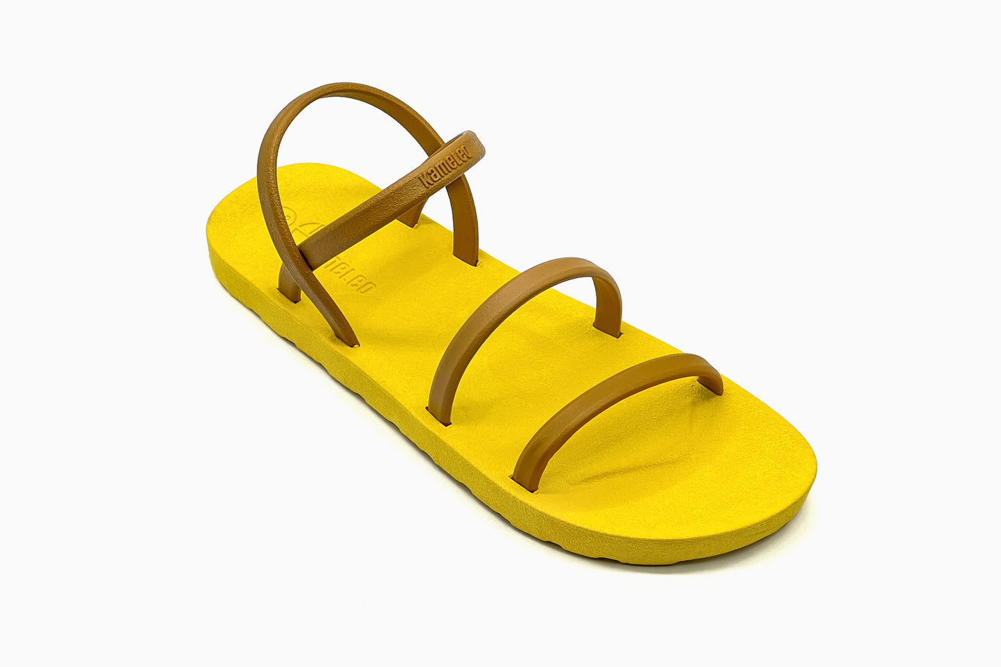 Twin Slim Yellow Sole Caramel Strap
