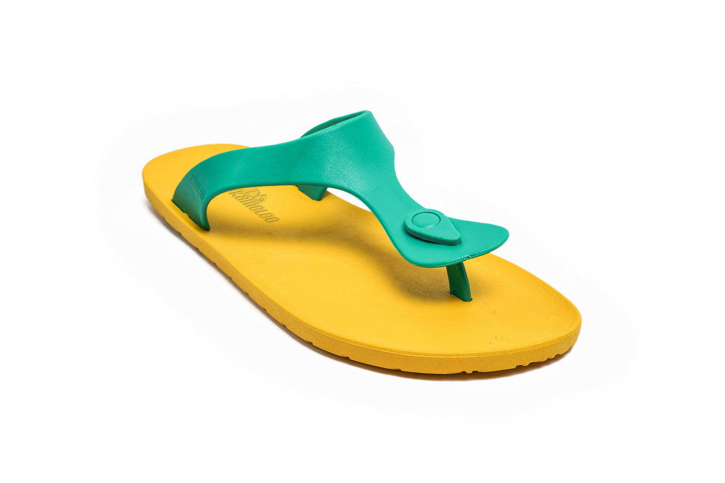 Candy Yellow Sole Green Strap