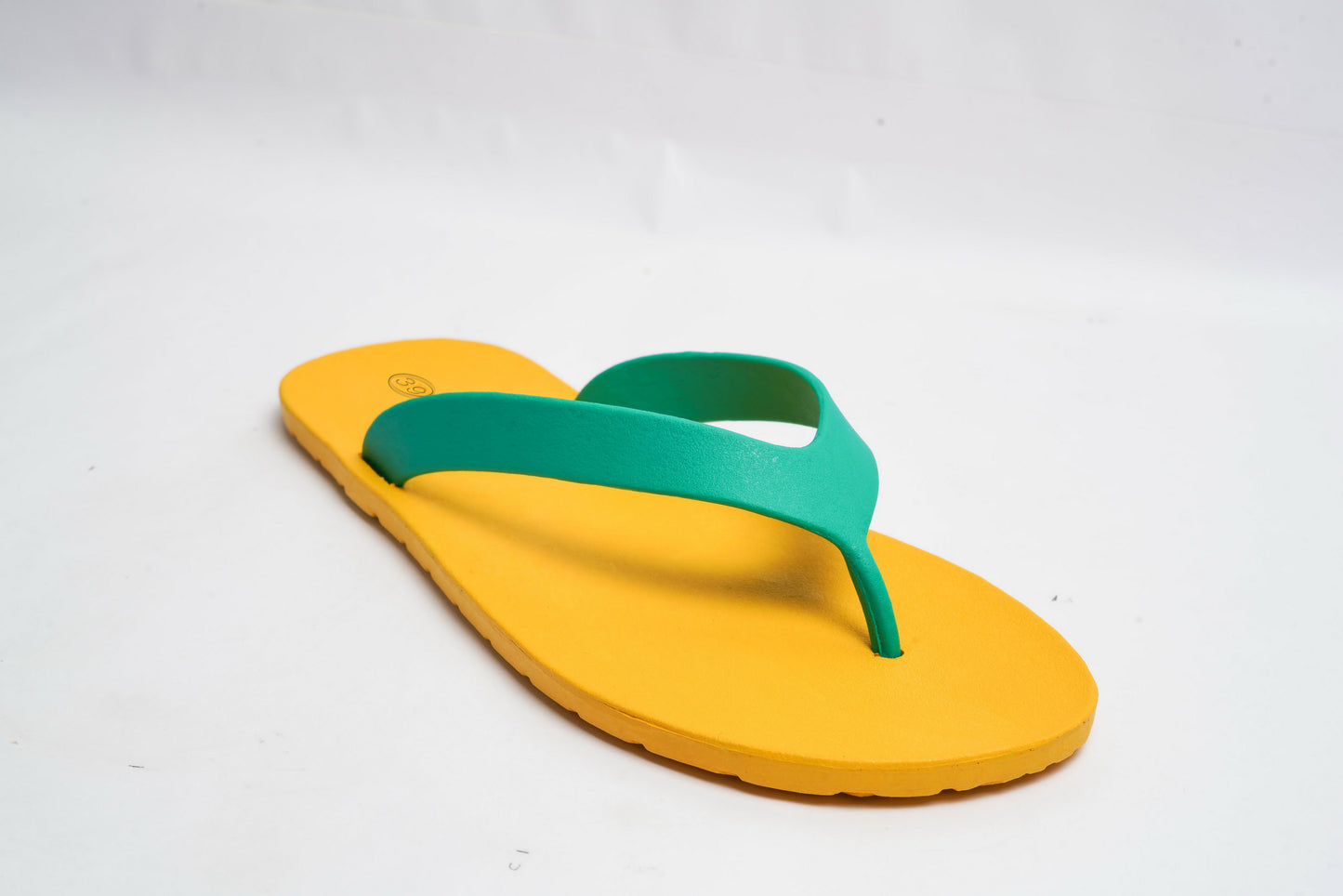 Flippy Yellow Sole Green Strap