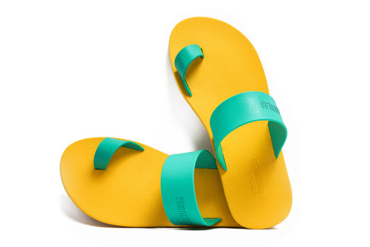 Pop Thumb Yellow Sole Green Strap