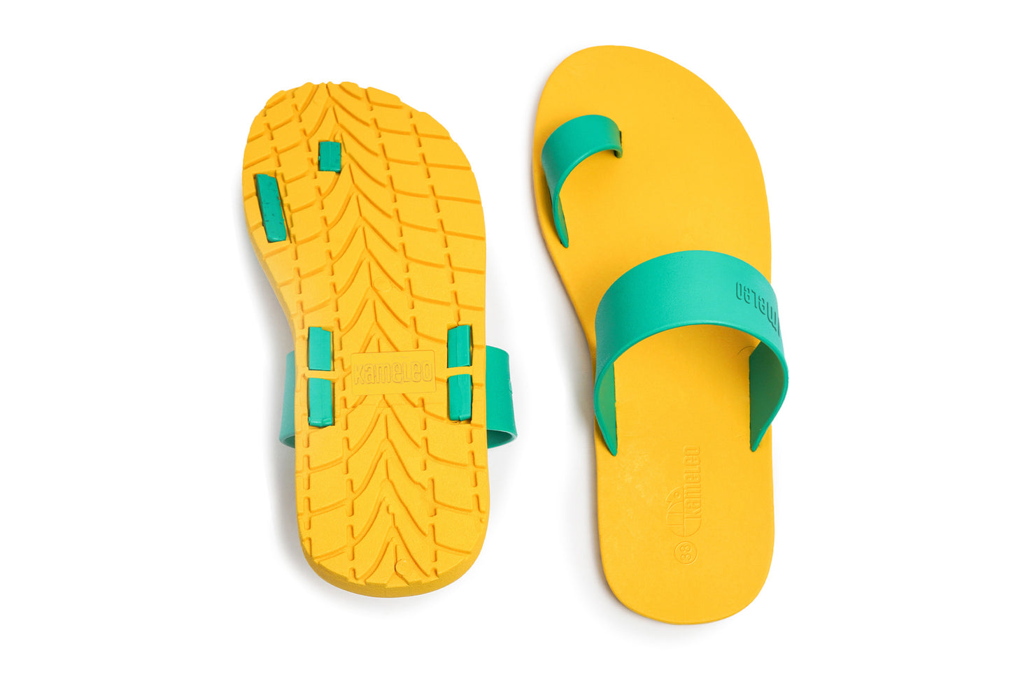Pop Thumb Yellow Sole Green Strap