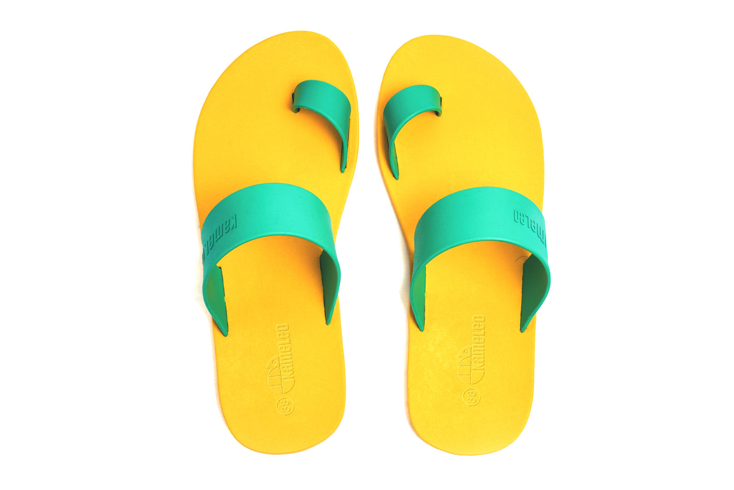 Pop Thumb Yellow Sole Green Strap