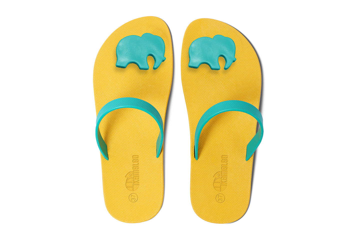 Poppi Ellie Yellow Sole Green Strap