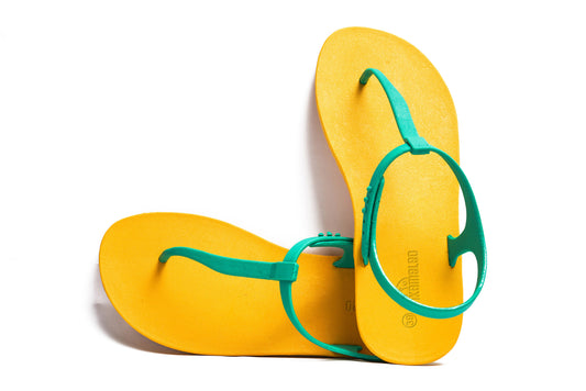 Saily Yellow Sole Green Strap