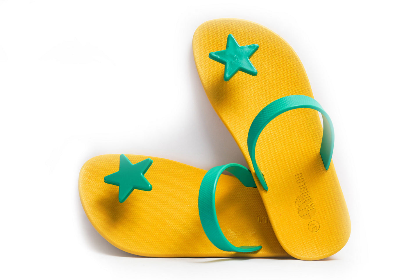 Poppi Star Yellow Sole Green Strap