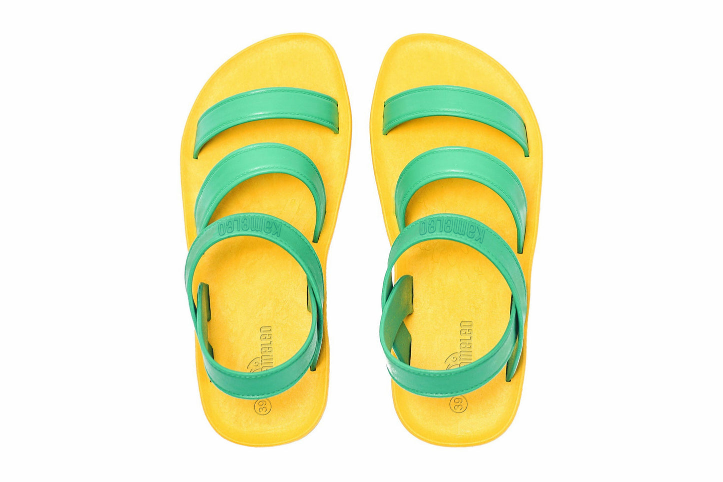 Twin Plus Yellow Sole Green Strap