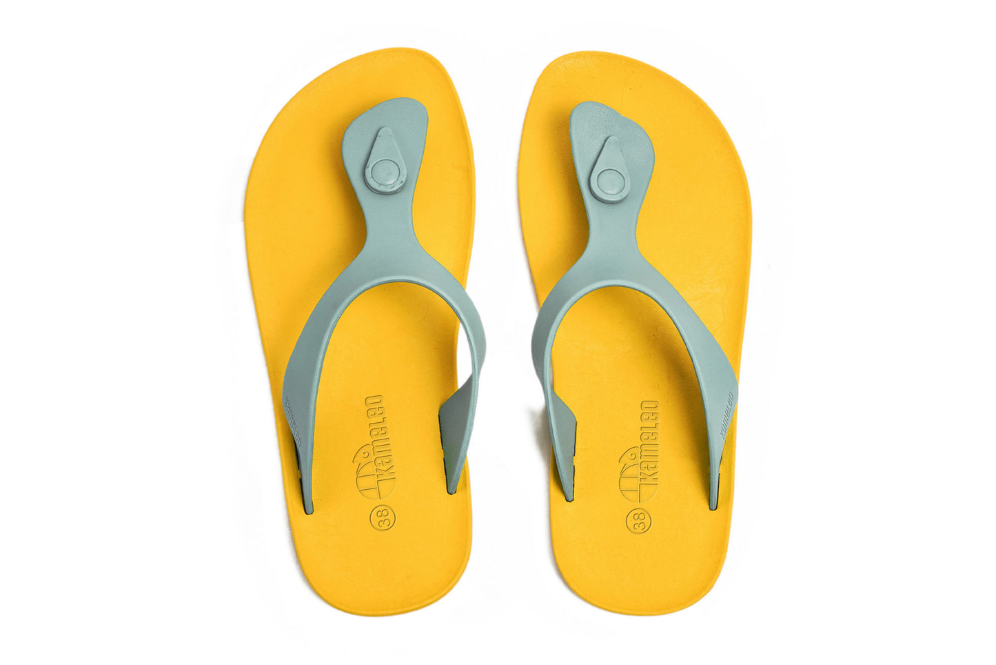 Candy Yellow Sole Grey Strap