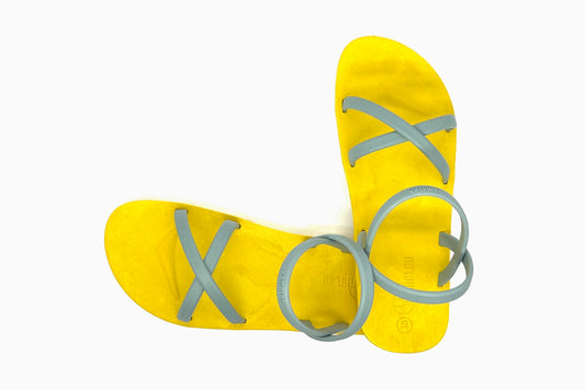 Cross Slim Yellow Sole Grey Strap