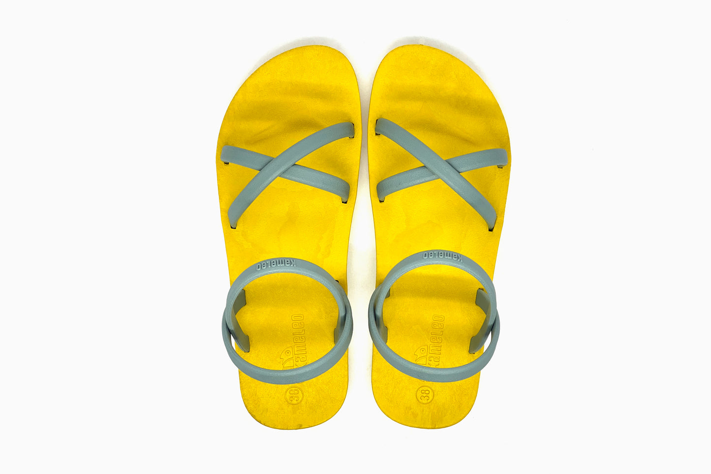 Cross Slim Yellow Sole Grey Strap