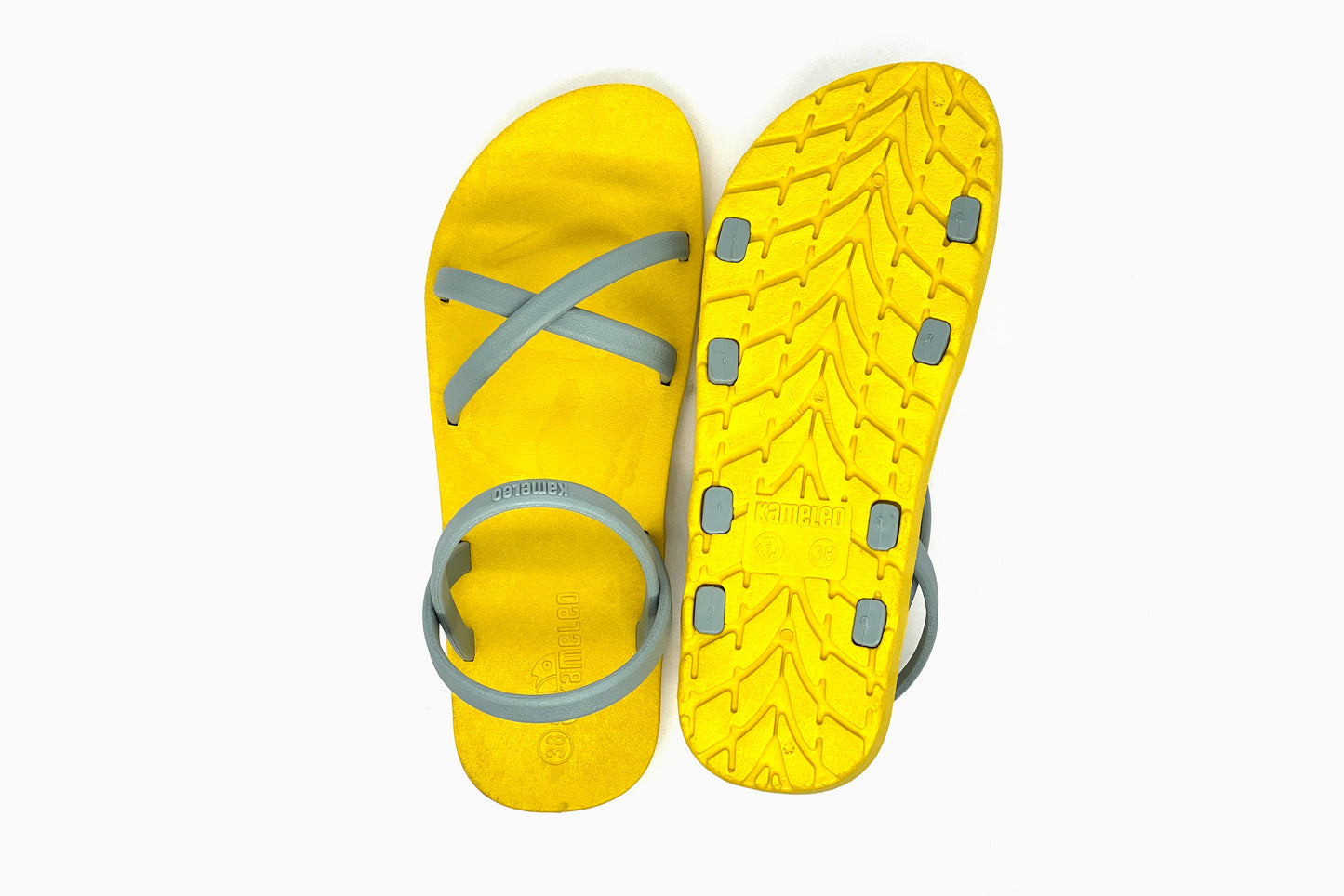 Cross Slim Yellow Sole Grey Strap