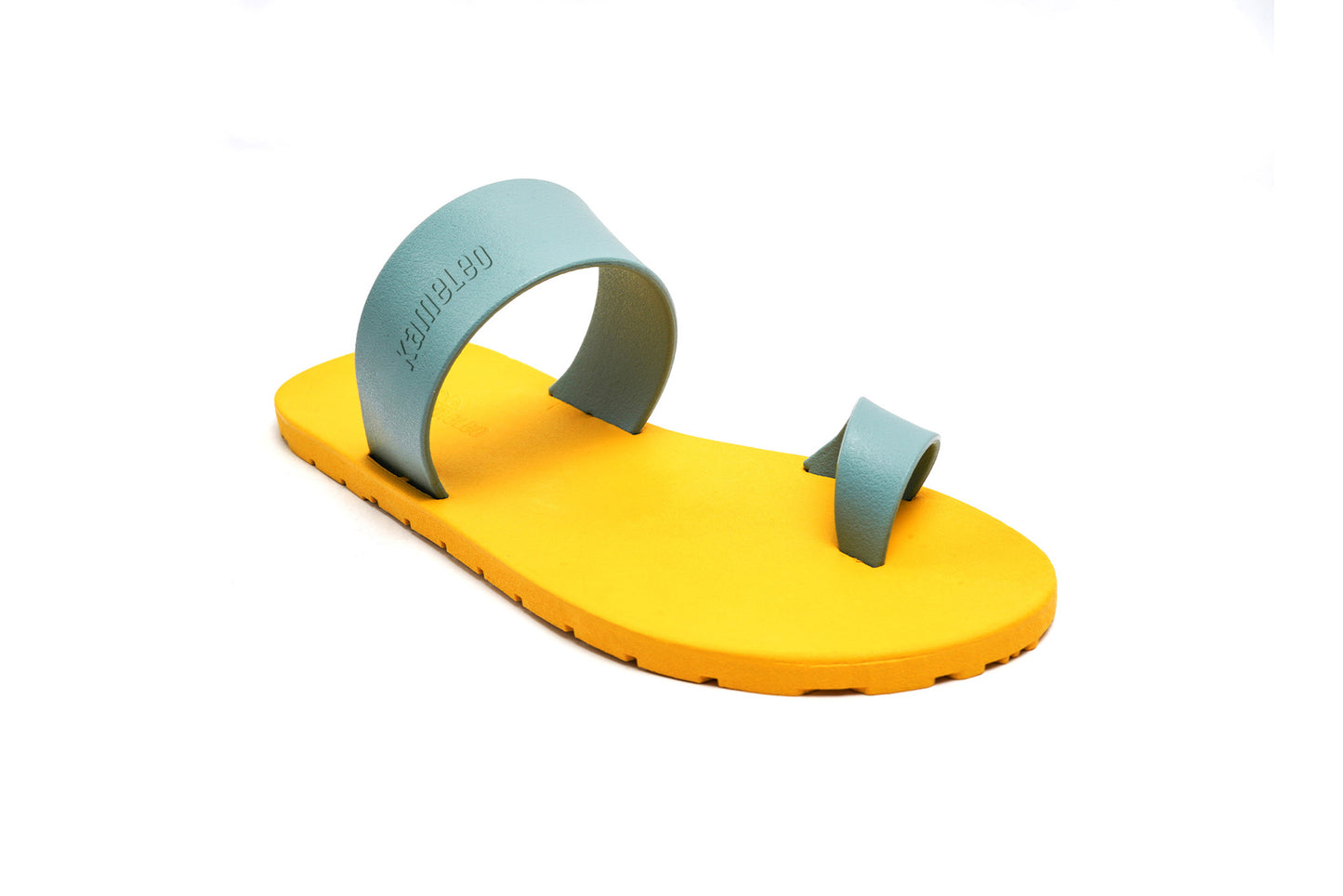 Pop Thumb Yellow Sole Grey Strap