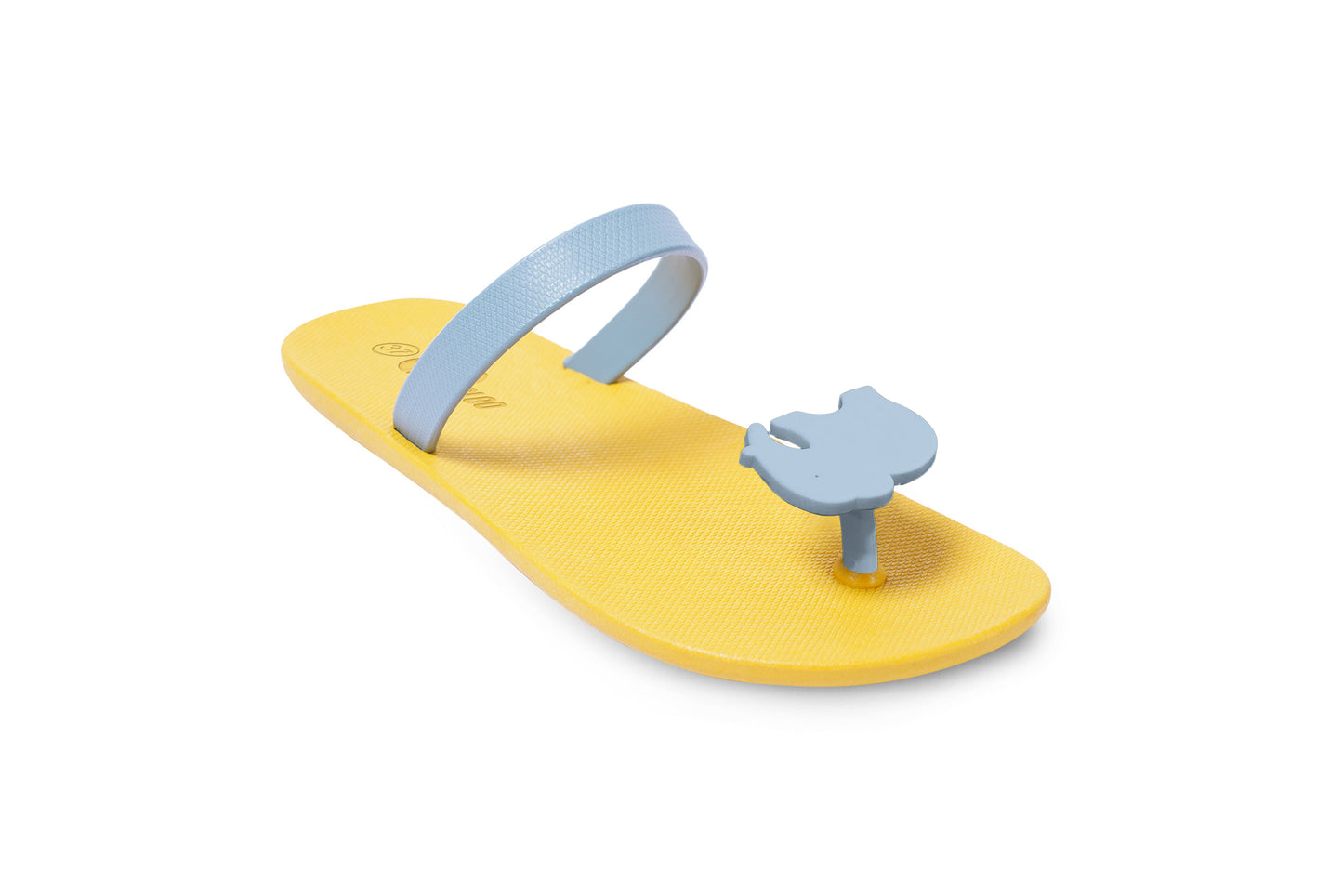 Poppi Ellie Yellow Sole Grey Strap