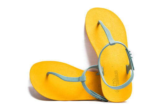 Saily Yellow Sole Grey Strap