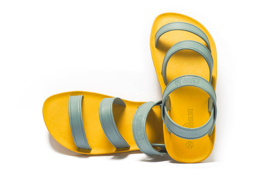 Twin Plus Yellow Sole Grey Strap