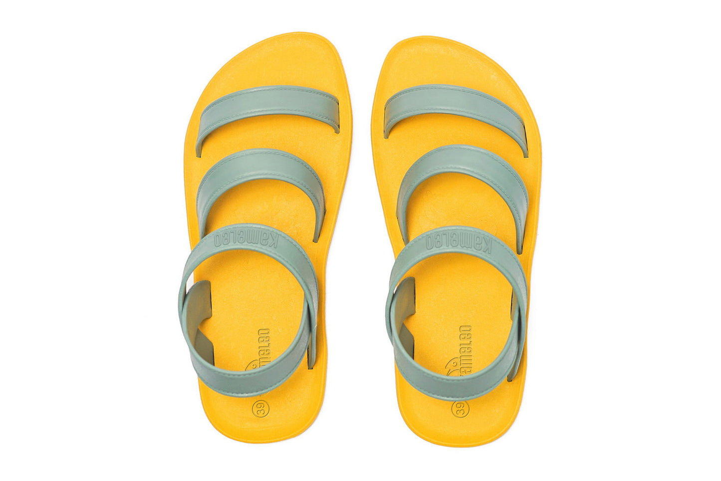 Twin Plus Yellow Sole Grey Strap