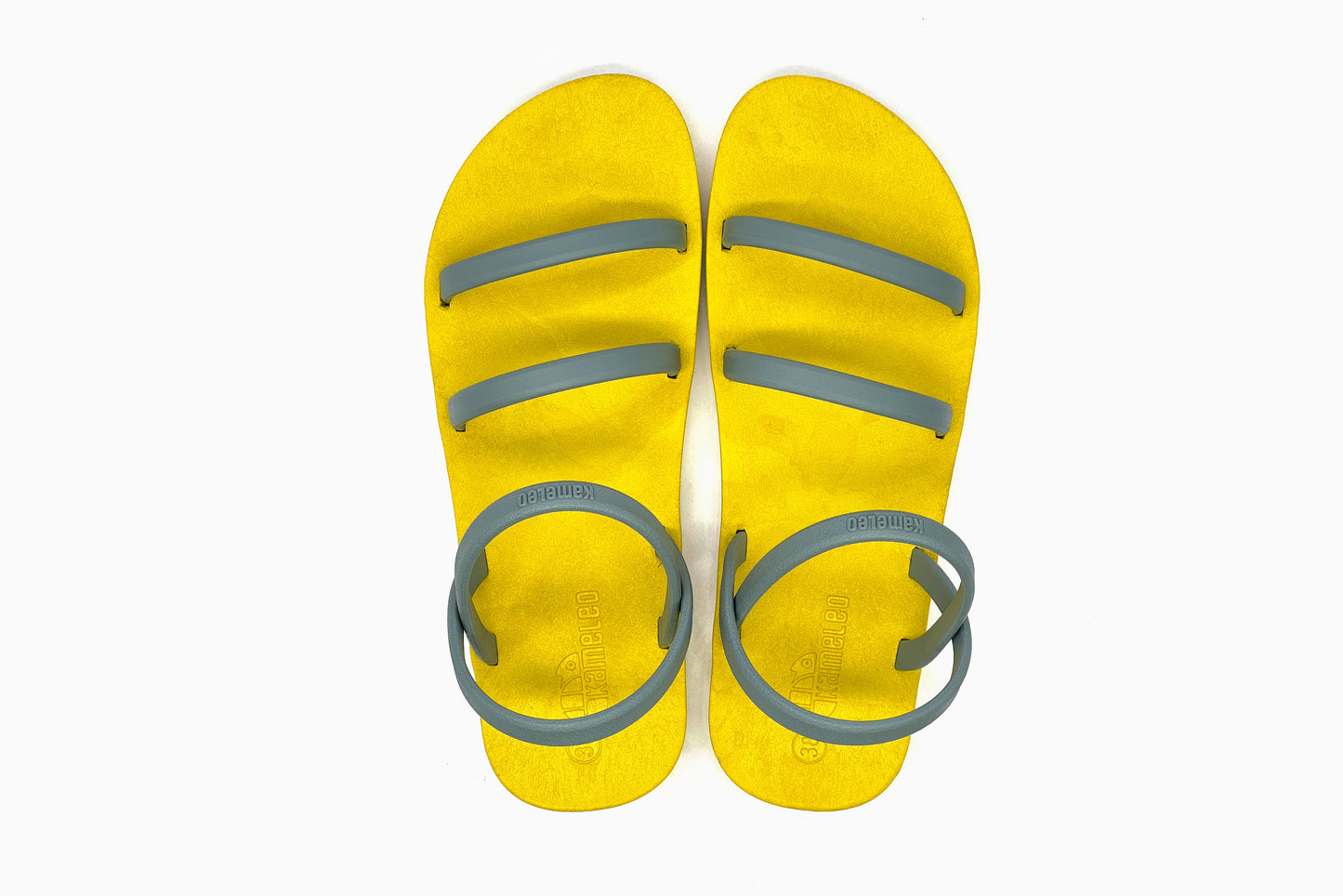 Twin Slim Yellow Sole Grey Strap