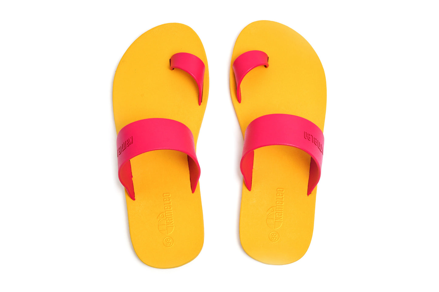 Pop Thumb Yellow Sole Pink Strap