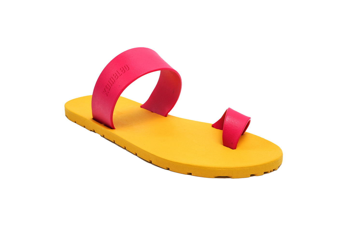 Pop Thumb Yellow Sole Pink Strap