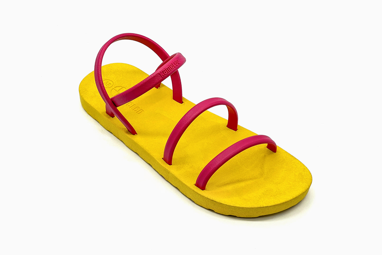 Twin Slim Yellow Sole Pink Strap