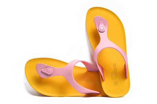 Candy Yellow Sole LightPink Strap