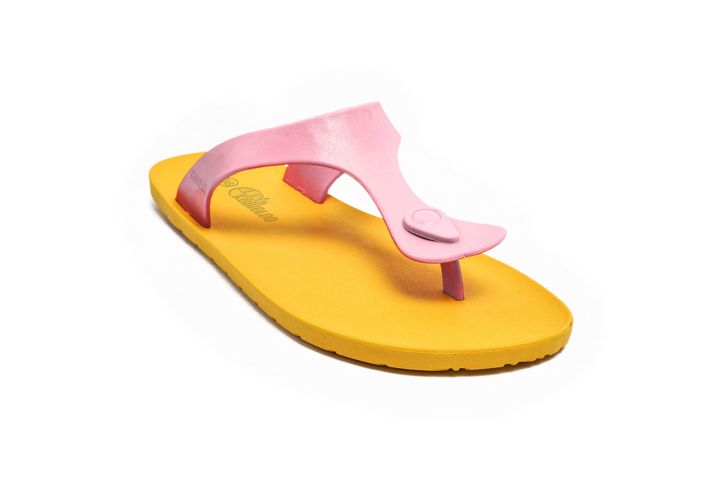 Candy Yellow Sole LightPink Strap