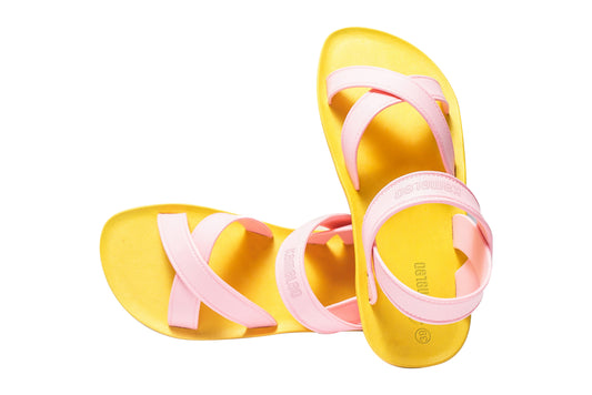 Cross Plus Yellow Sole LightPink Strap