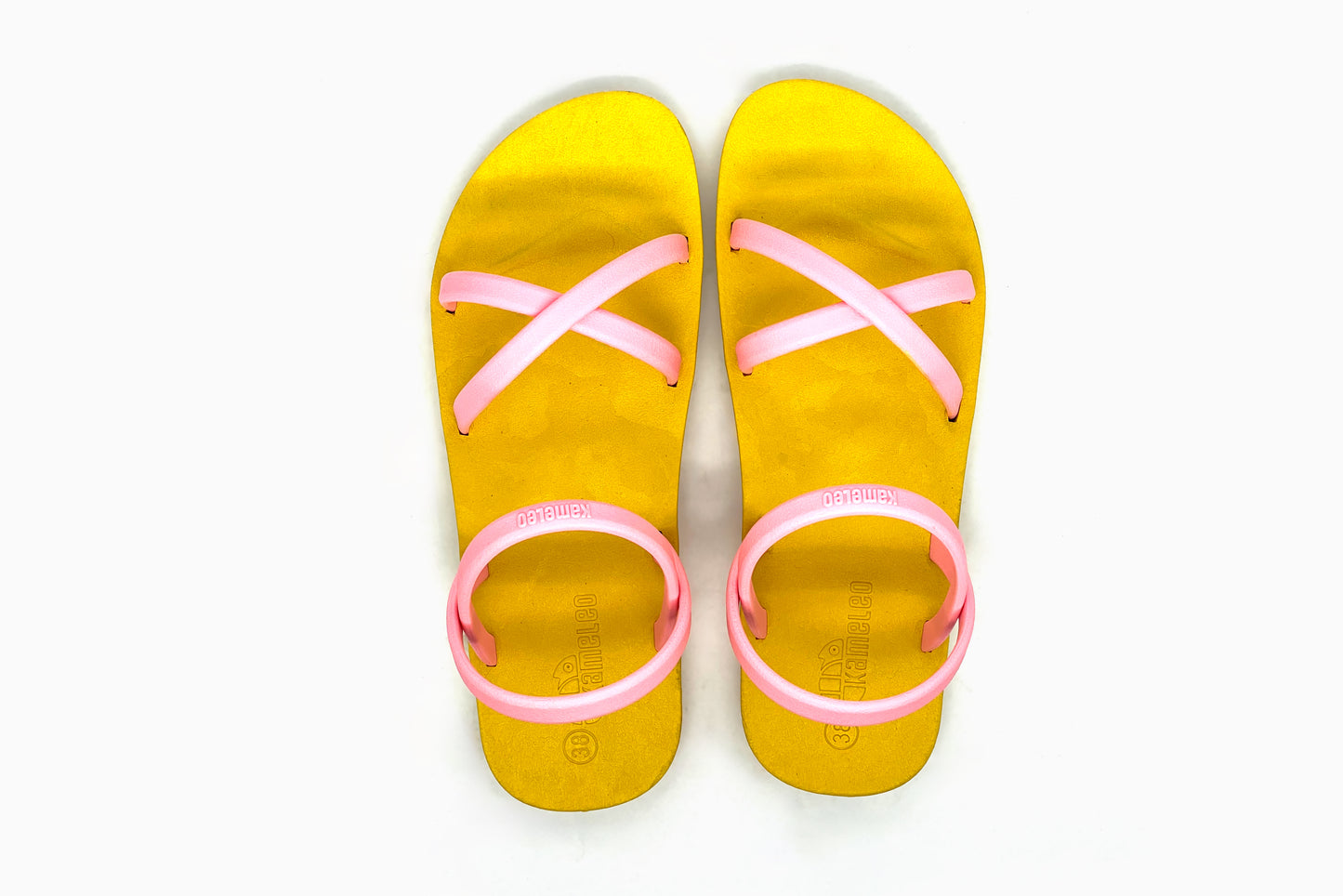 Cross Slim Yellow Sole LightPink Strap