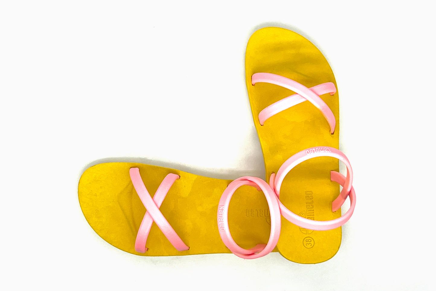 Cross Slim Yellow Sole LightPink Strap