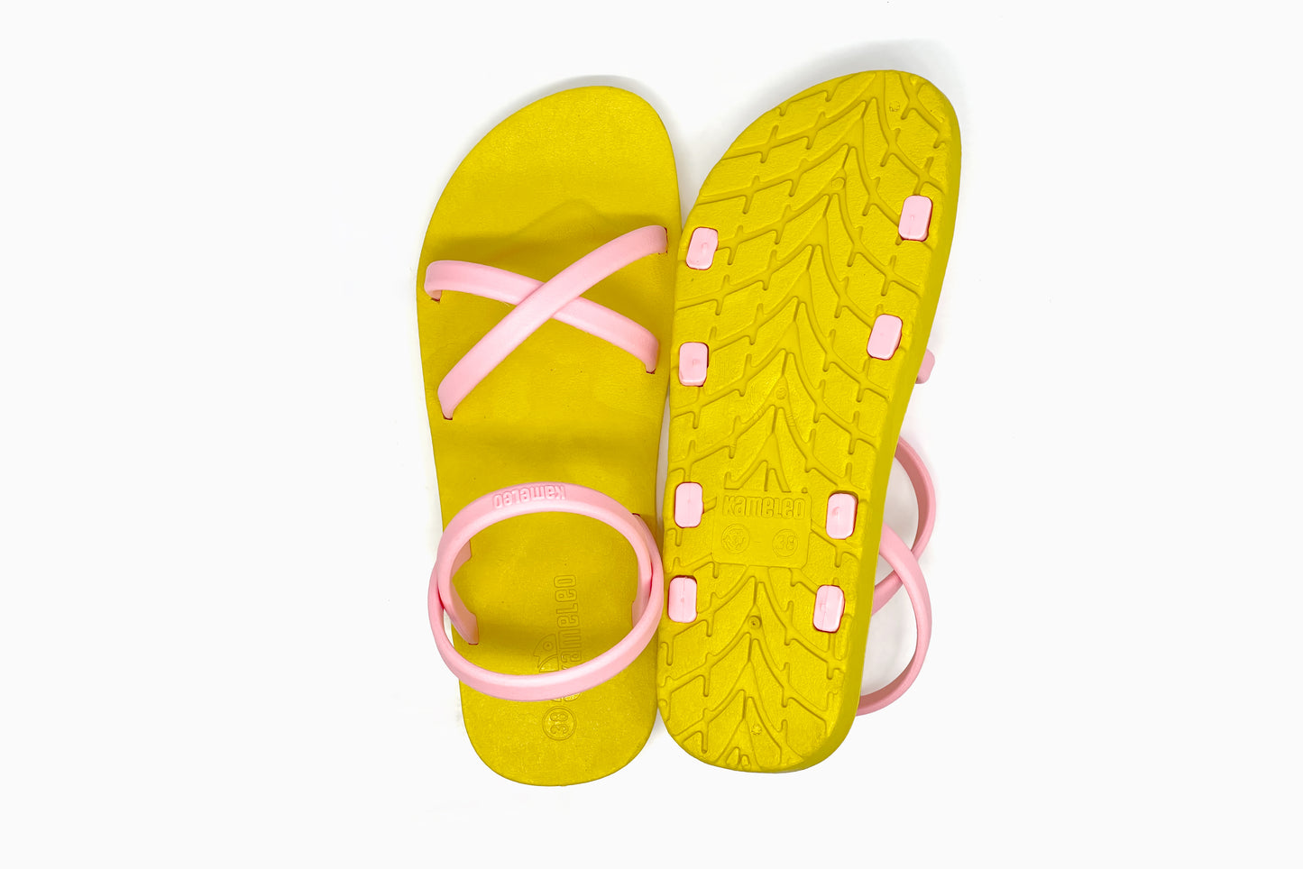 Cross Slim Yellow Sole LightPink Strap