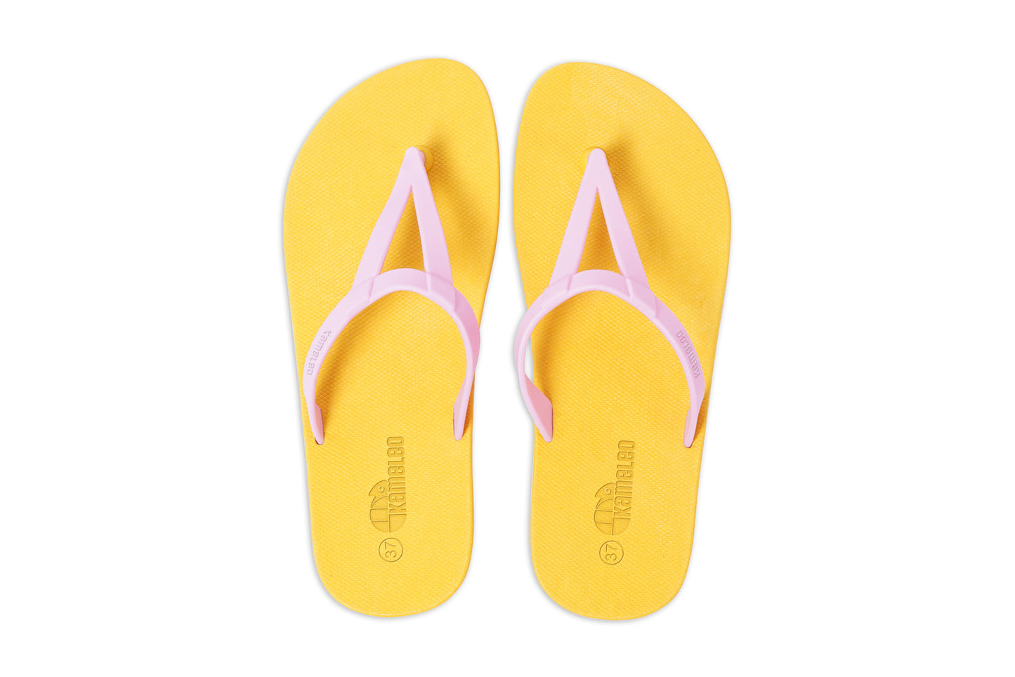 Eiffel Yellow Sole LightPink Strap