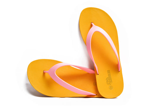 Flippy Yellow Sole LightPink Strap