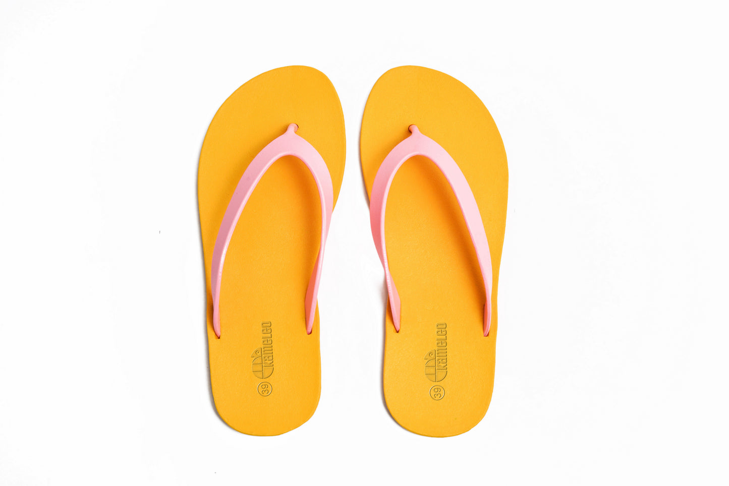 Flippy Yellow Sole LightPink Strap