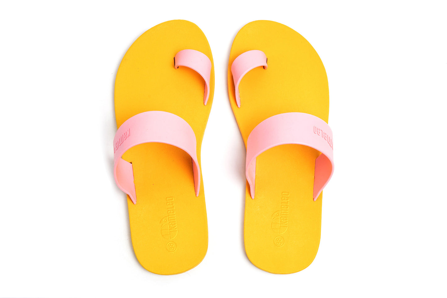 Pop Thumb Yellow Sole LightPink Strap