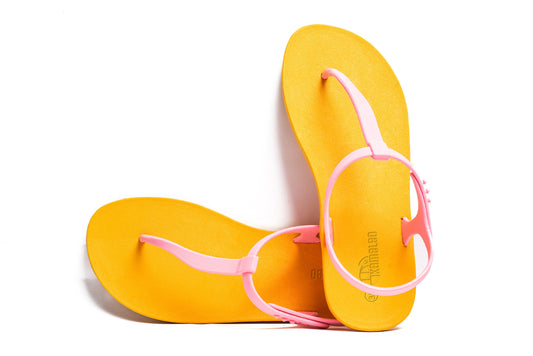 Saily Yellow Sole LightPink Strap